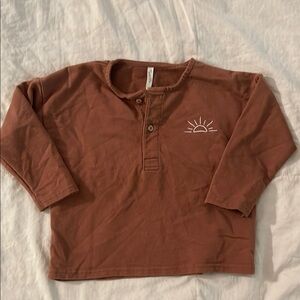 Rylee + Cru Terracotta Long Sleeve Tee